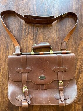 NEW!!! COL. LITTLETON LEATHER BRIEFCASE